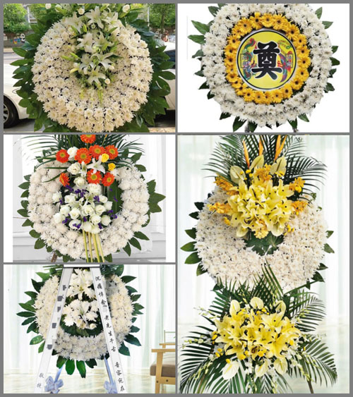 贵州毕节市织金县龙场镇六花村花圈速递